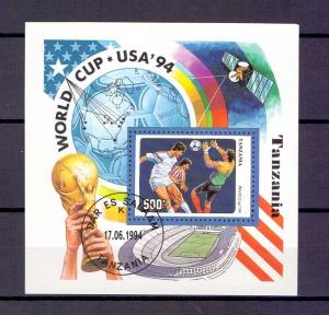 Tanzania  #1174H  cancelled  1994  football world championship  sheet