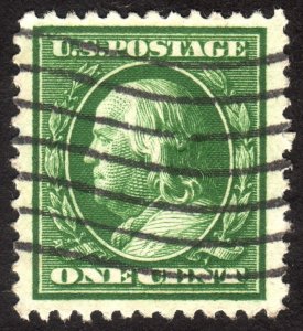 1908, US 1c, Franklin, Used, well centered jumbo, Sc 331