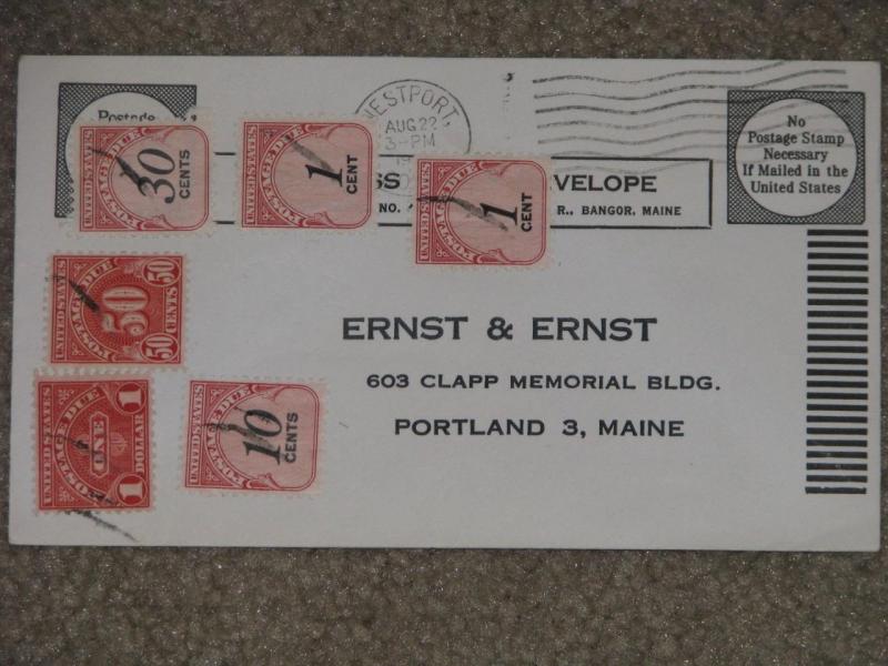 Us Postage Due On Cover No Postage Necessary If Mailed In The Us United States Stamp Hipstamp