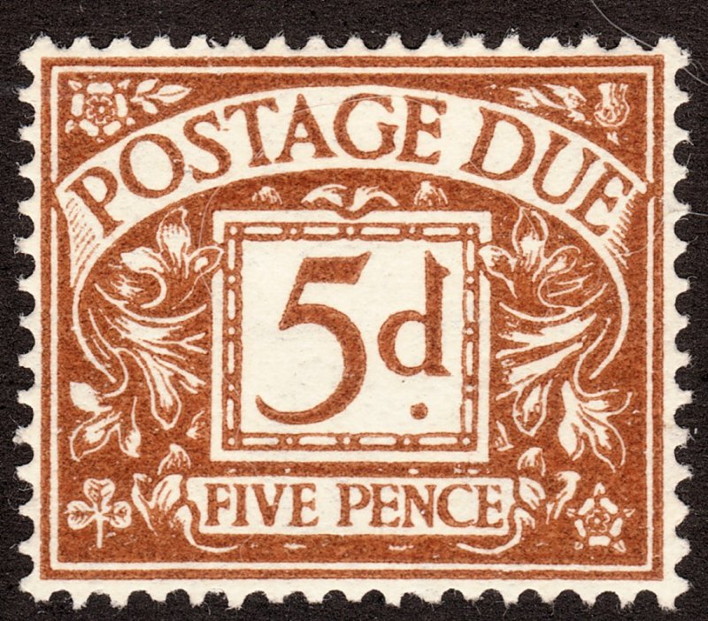 1939 Great Britain 5 pence postage due MLMH Wmk 251 Sc# J31 CV $6.75