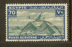 Egypt, Scott#C21, 70m Airplane over Pyramids, Used