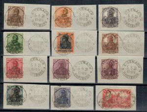 Germany 1921 Special Cancellations Eisenach Wartburg Martin Luther Reformation