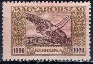 Hungary; 1924: Sc. # C8: */MH Gumless Single Stamp