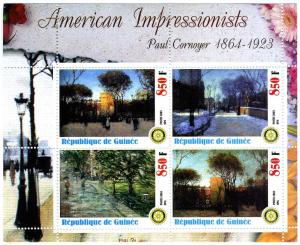 Guinea Paul Cornoyer Sheet Perforated mnh.vf 