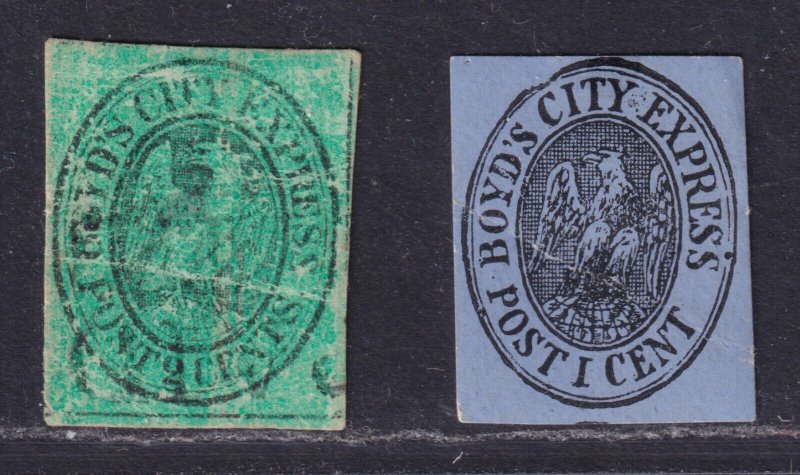 20L14 Used, Boyd's City Express, F-VF. CV $25.00. Plus 20L24 Reprint. 