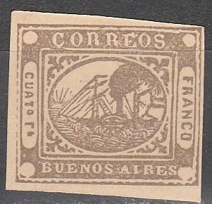 Argentina Buenos Aires #6  CV  $350.00 Reprint  (SU3920)