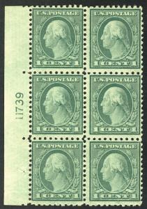 542 VF OG NH, Plate Block of 6,  this plate is alway..MORE.. pb2253