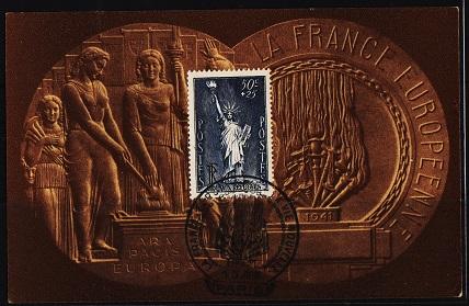 France. 1936 Maxim Card. S.G.541a Fine Used