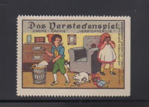 Germany - Heimschen Game Co. Advertising Stamp, Hide & Seek Game- NG