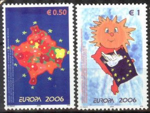 Kosovo 2006 Europa CEPT set of 2 MNH**