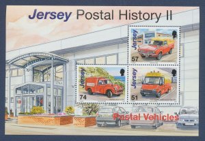 JERSEY -  SG MS 1292 - MNH  S/S - Truck, Postal History II - 2006