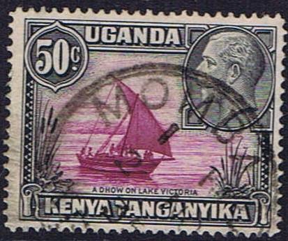 Kenya Tangananyika Tanzania SG 116 used 1935 King George V 50 c