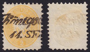 Austria - 1864 - Scott #22 - used - Königsaal script pmk Czech Republic