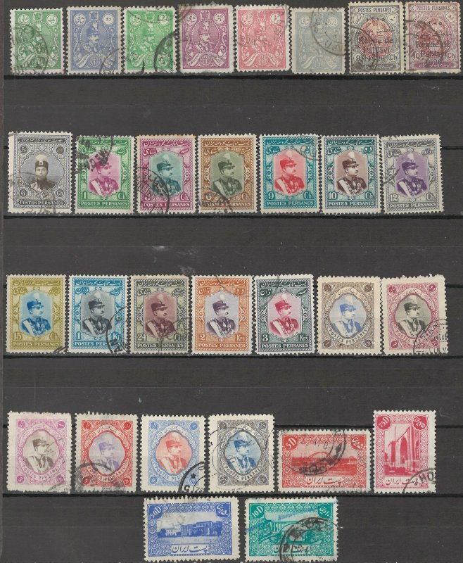COLLECTION LOT # 5501 IRAN 30 STAMPS 1926+