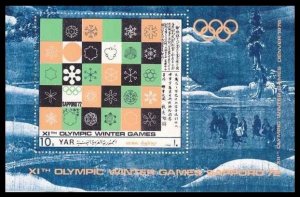 1971 Yemen YAR 1360/B161 1972 Olympic Games in Sapporo 12,00 €