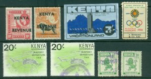 Kenya 1950's on Assorted Officials & non Postal or Cinderella's