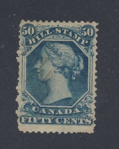 Canada Used Revenue Bill Stamp 2nd series #FB32-50c Guide Value = $35.00