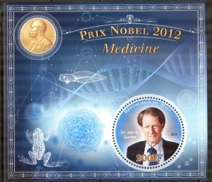 Mali 2013 Nobel Prix 2012 Medicine Sir John B. Gurdon S/S MNH