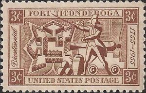 # 1071 MINT NEVER HINGED FORT TICONDEROGA
