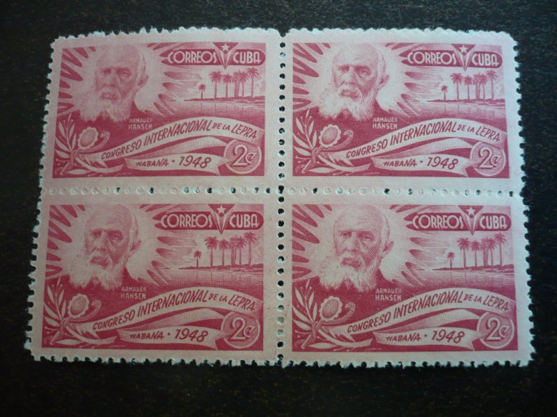 Stamps - Cuba - Scott# 414 - Mint Hinged Block of 4 Stamps