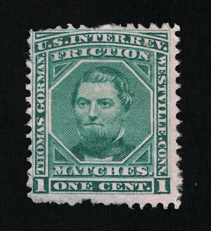 OUTSTANDING SCOTT #RO99c PRIVATE DIE THOMAS GORMAN MATCH ON PINK PAPER #13730
