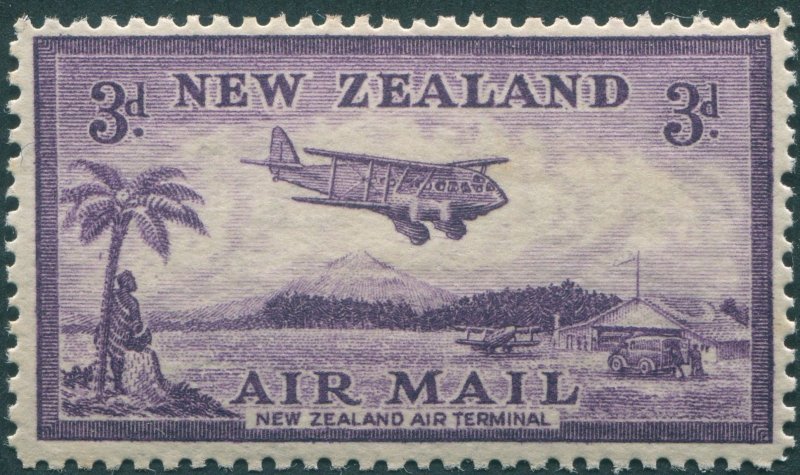 New Zealand 1935 3d violet Air SG571 MNH