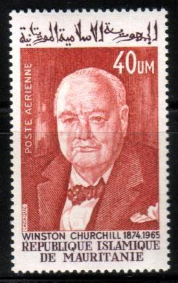 Sir Wiinston Churchill, Mauritania stamp SC#C147 MNH