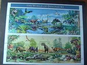 U.S.# 3136-MNH-SHEET OF 15---THE WORLD OF DINOSAURS---1997