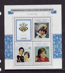 Aitutaki-Sc#270a-unused NH sheet-Princess Diana-Royal Baby-William-1982-