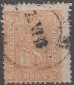 Norway #12 Fine Used CV $30.00 (B10701)