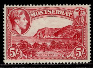 MONTSERRAT GVI SG110a, 5s rose-carmine, LH MINT. Cat £30.