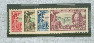 Southern Rhodesia #33-36v Unused Single (Complete Set)