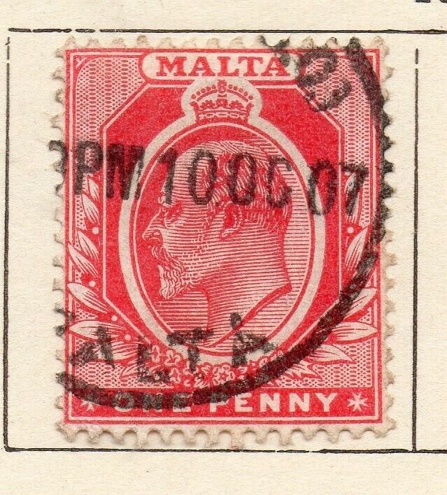 Malta 1907-11 Early Issue Fine Used 1d. NW-115134
