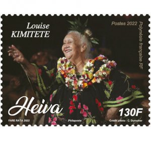 2022 Fr Polynesia Heiva - Louise KImitete  (Scott NA) MNH