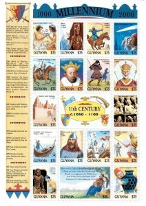 Guyana - Millennium stamps - 11th Century History MNH