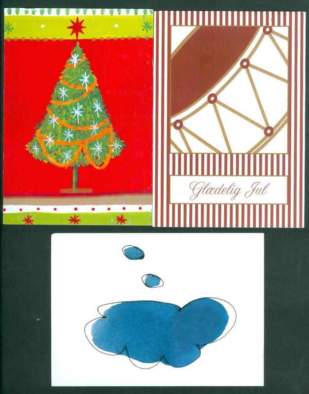 Denmark. 3 Christmas Card With Christmas Seal. 2007-2008-2010. Postal Used.