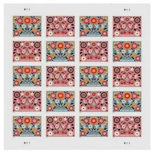 2022 LOVE Forever stamps 5 sheets total 100pcs