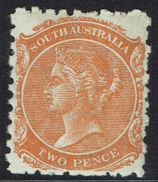 SOUTH AUSTRALIA 1876 QV 2D MNH ** WMK CROWN/NARROW SAPERF 10