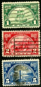 US Stamps # 614-16 Used VF