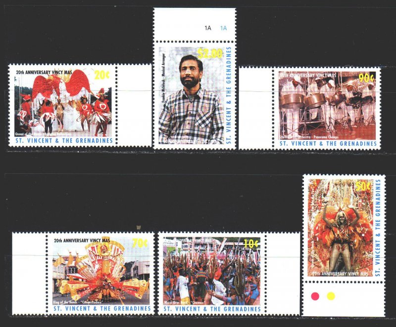 Saint Vincent and the Grenadines. 1997. 4036-41. Carnival in saint vincent. MNH.