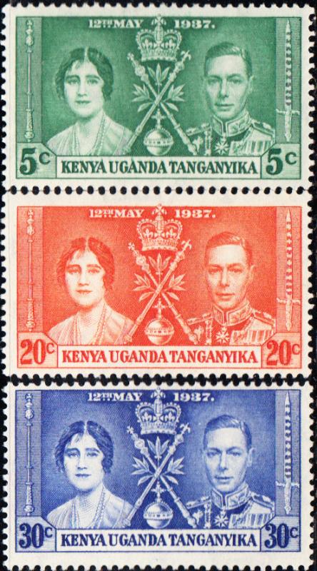 British East Africa #60-62 MNH