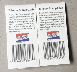 US BK189.  2 booklets, CV $36