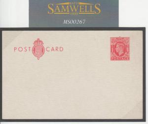 MS267 1940 GB POSTAL STATIONERY 1d KGVI Stout Card Huggins*CP97* Unused E>SCARCE