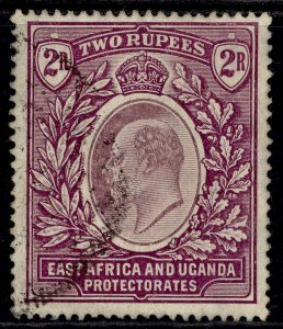 EAST AFRICA and UGANDA EDVII SG27, 2r dull & bright purple, FINE USED. Cat £75.