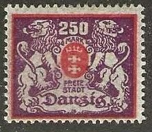 Danzig 117, mint, hinge remnant, 1923.  (d68)
