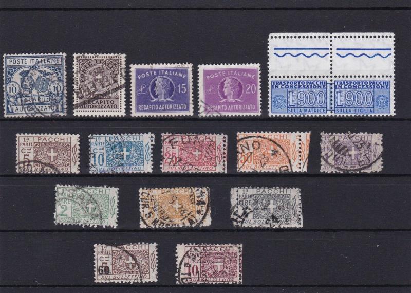 ITALY PARCEL POST STAMPS MOUNTED MINT & USED CAT £200+   REF 5859