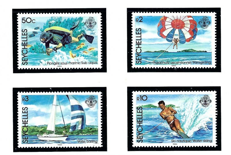 Seychelles 551-54 MNH 1984 Water Sports