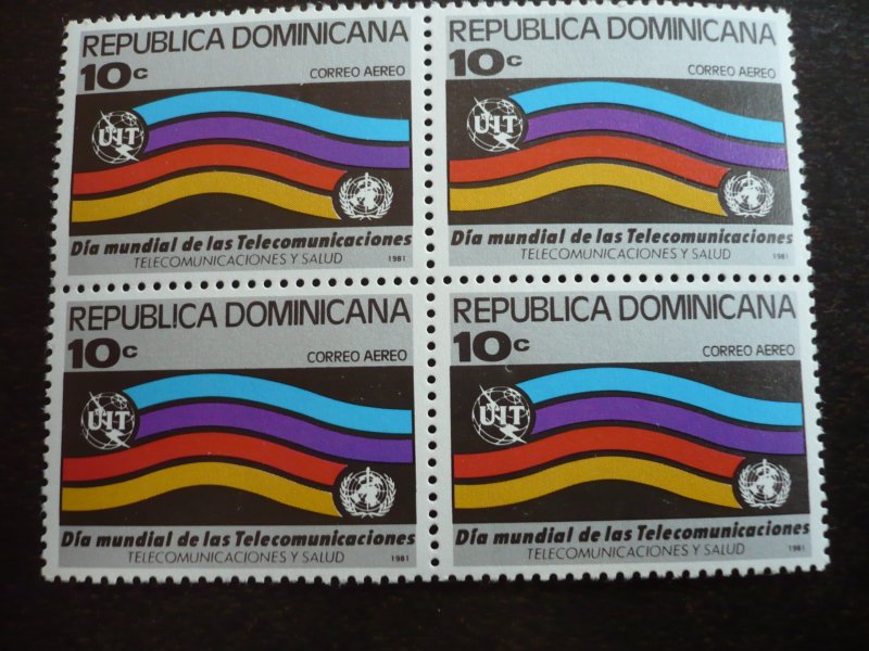 Stamps - Dominican Republic - Scott#C333 - Mint Never Hinged Block of 4 Stamps