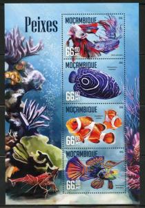 MOZAMBIQUE  2016 FISH SHEET MINT NEVER HINGED