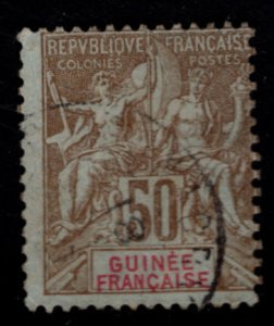 French Guinea Scott 15 Used 1892 Perf 14x13.5 CV$40